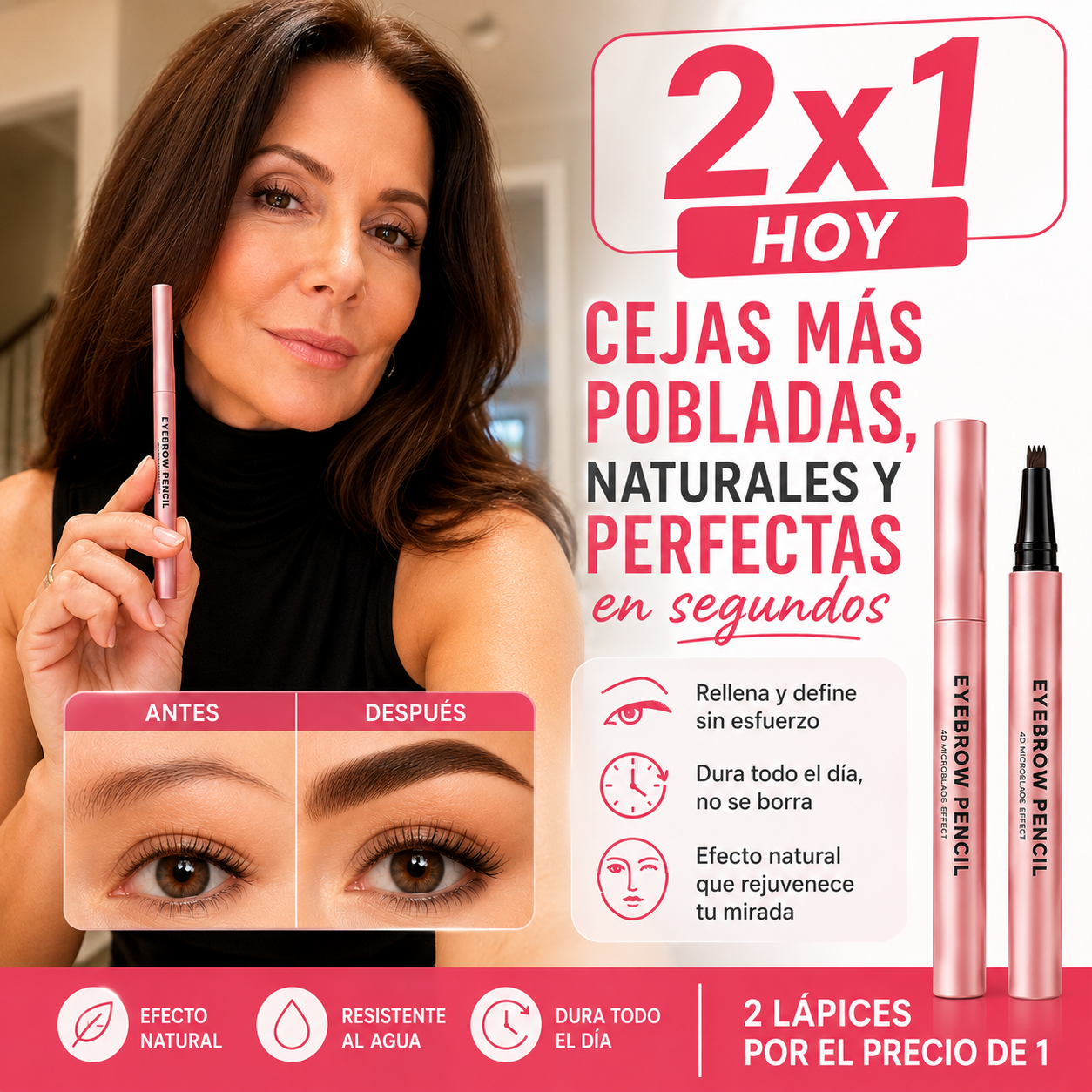Lápiz para Cejas - Cejas Naturales en Minutos