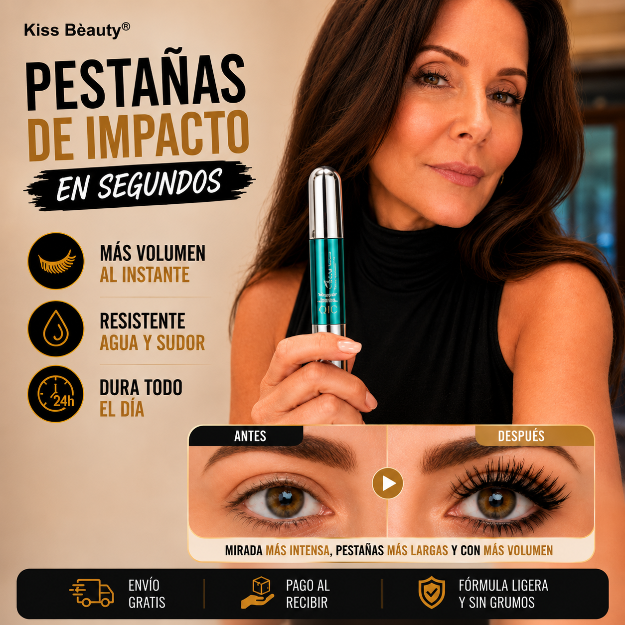 Máscara de Pestañas - Más Volumen y Definición